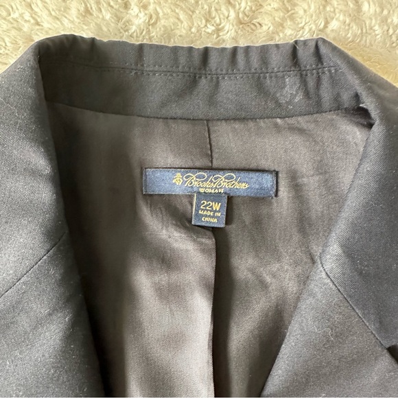 NWOT Brooks Brothers Women Loro Piana Two-Button Wool Blazer sz 22W - Picture 8 of 14